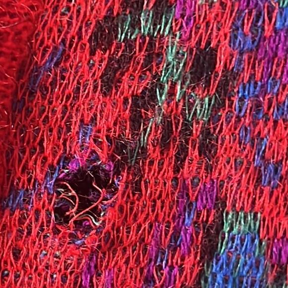 ESCADA BY MARGARETHA LEV‎ MOHAIR BLEND PAISLEY CHUNKY VINTAGE SWEATER SIZE 42 - Picture 9 of 15